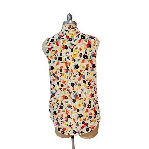 Cabi Tux Ruffle Blouse Top 6108 Floral Size small - Picture 5 of 7